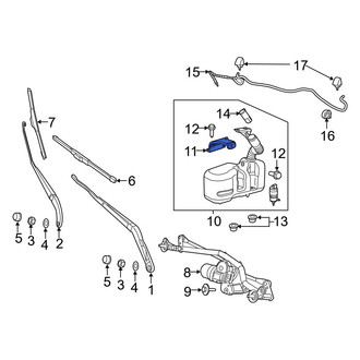 Ram OE - Windshield Washer Fluid Reservoir Bracket