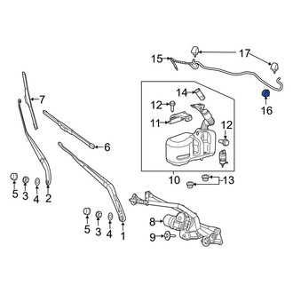 Ram OE - Windshield Washer Hose Clip