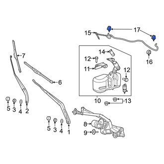 Ram OE - Front Windshield Washer Nozzle