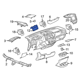 Ram OE - Upper Instrument Panel Storage Compartment