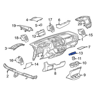 Ram OE - Upper Instrument Panel Storage Compartment