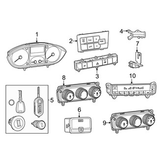 Ram OE - Instrument Panel - Cluster & Switches (Extended Cargo Van / Standard Cargo Van)