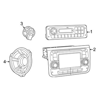 Ram OE - Instrument Panel - Sound System (Extended Cargo Van / Standard Cargo Van)