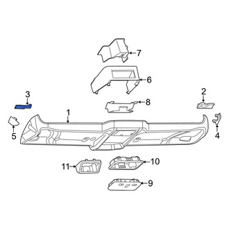 Ram OE - Left Upper Console Bracket