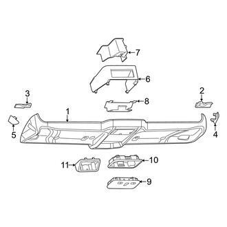 Ram OE - Overhead Console (Standard Cargo Van)