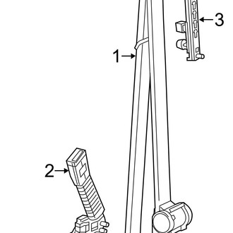 Ram OE - Restraint Systems - Front Seat Belts (Extended Cargo Van / Standard Cargo Van)