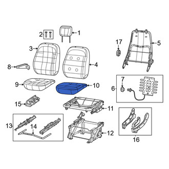 Ram OE - Front Right Seat Cushion Foam