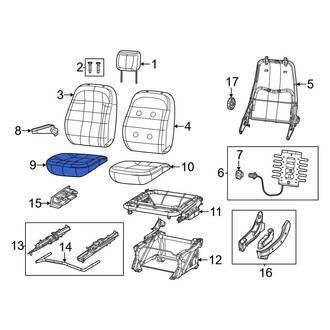 Ram OE - Front Left Seat Cover