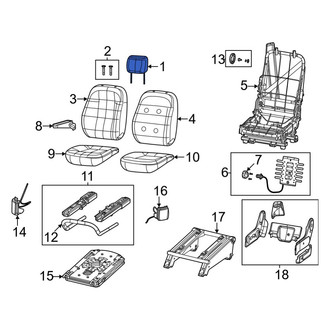 Ram OE - Front Right Headrest