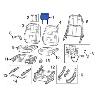 Ram OE - Front Right Headrest