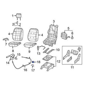 Ram OE - Rear Left Parking Brake Cable Bracket