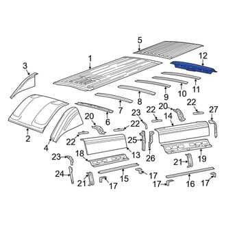 Ram OE - Rear Roof Header Panel