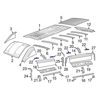 Ram OE - Inner Roof Side Rail Reinforcement Bracket
