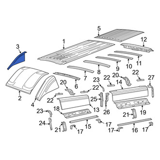 Ram OE - Front Right Roof Panel