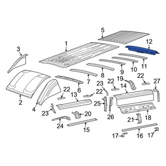 Ram OE - Rear Roof Header Panel