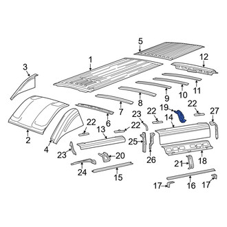 Ram OE - Roof Bow Bracket