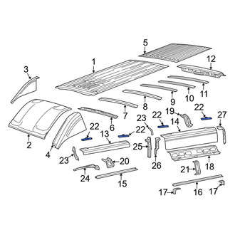 Ram OE - Inner Roof Side Rail Reinforcement Bracket