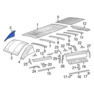 Ram OE - Front Right Roof Panel