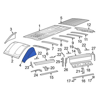 Ram OE - Front Left Roof Panel