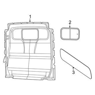 Ram OE - Pillars, Rocker & Floor - Partition Panel (Extended Cargo Van / Standard Cargo Van)