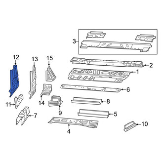 Ram OE - Left Outer Body B-Pillar Reinforcement