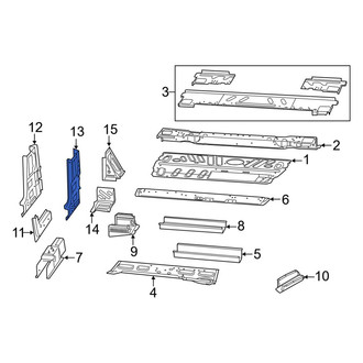 Ram OE - Right Inner Body A-Pillar Reinforcement