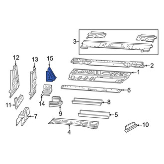Ram OE - Left Upper Body B-Pillar Reinforcement