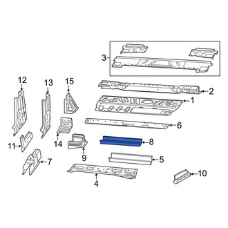 Ram OE - Front Floor Pan Crossmember