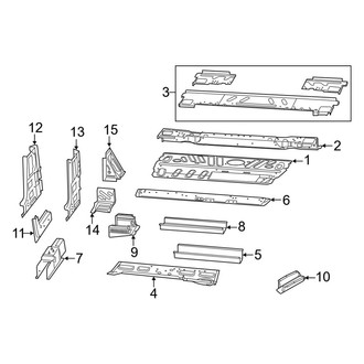 Ram OE - Pillars, Rocker & Floor - Floor & Rails (Extended Cargo Van / Standard Cargo Van)