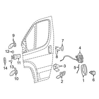 Ram OE - Front Door - Lock & Hardware