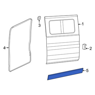 Ram OE - Front Left Body Trim Molding