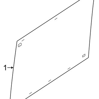 Ram OE - Side Loading Door - Glass & Hardware (Extended Cargo Van / Standard Cargo Van)