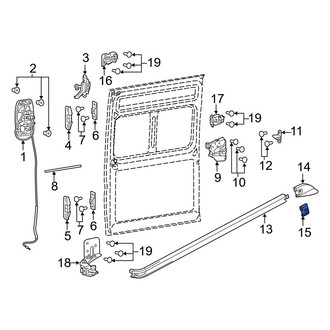 Ram OE - Sliding Door Track Clip