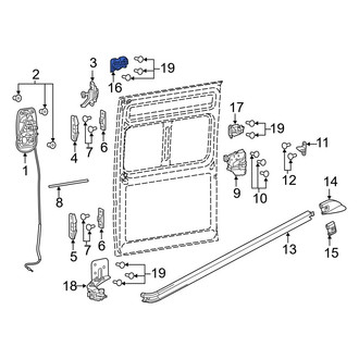 Ram OE - Right Upper Sliding Door Roller