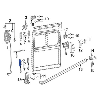 Ram OE - Outer Sliding Door Striker