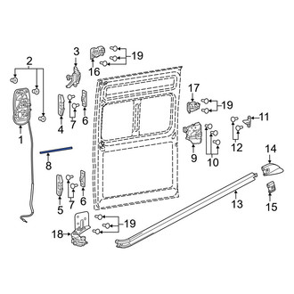 Ram OE - Sliding Door Handle Gasket