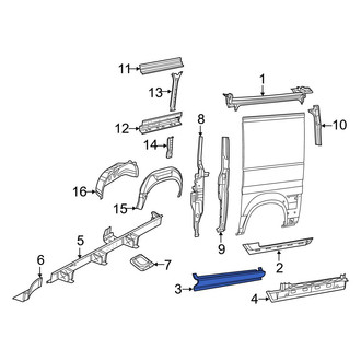 Ram OE - Right Outer Rocker Panel