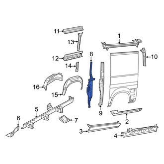 Ram OE - Right Lower Body C-Pillar Reinforcement