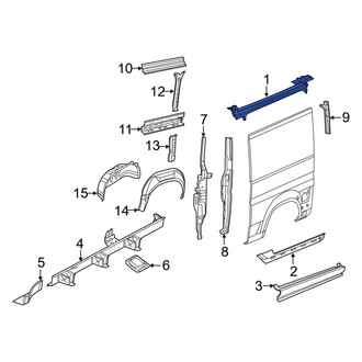 Ram OE - Right Upper Sliding Door Track