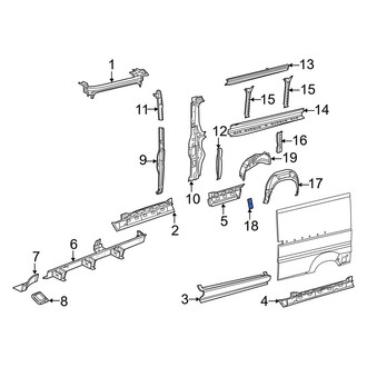 Ram OE - Wheel Housing Bracket