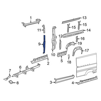 Ram OE - Left Body C-Pillar