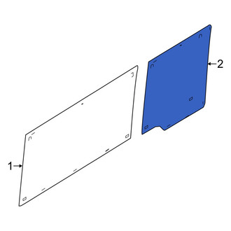 Ram OE - Rear Right Rearward Quarter Glass