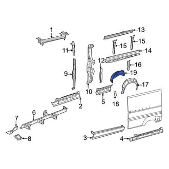 Ram OE - Rear Right Inner Wheel Housing Side Panel