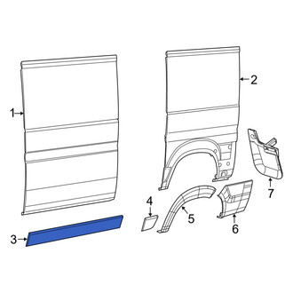 Ram OE - Front Left Body Trim Molding
