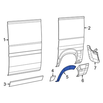 Ram OE - Rear Left Fender Flare