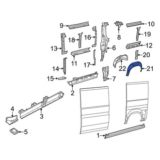 Ram OE - Rear Left Outer Wheel Housing Side Panel
