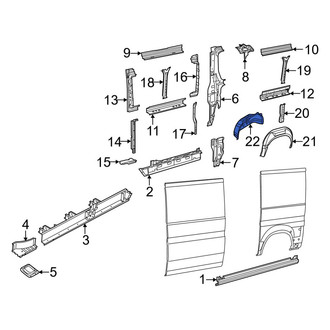 Ram OE - Rear Left Inner Wheel Housing Side Panel