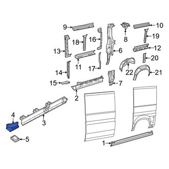 Ram OE - Left Inner Rocker Panel Reinforcement