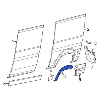 Ram OE - Rear Left Fender Flare