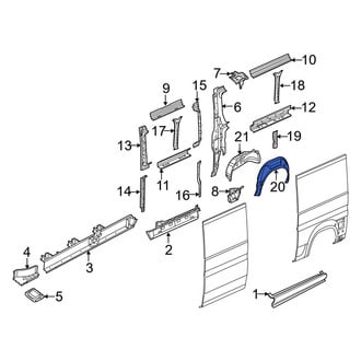 Ram OE - Rear Left Outer Wheel Housing Side Panel